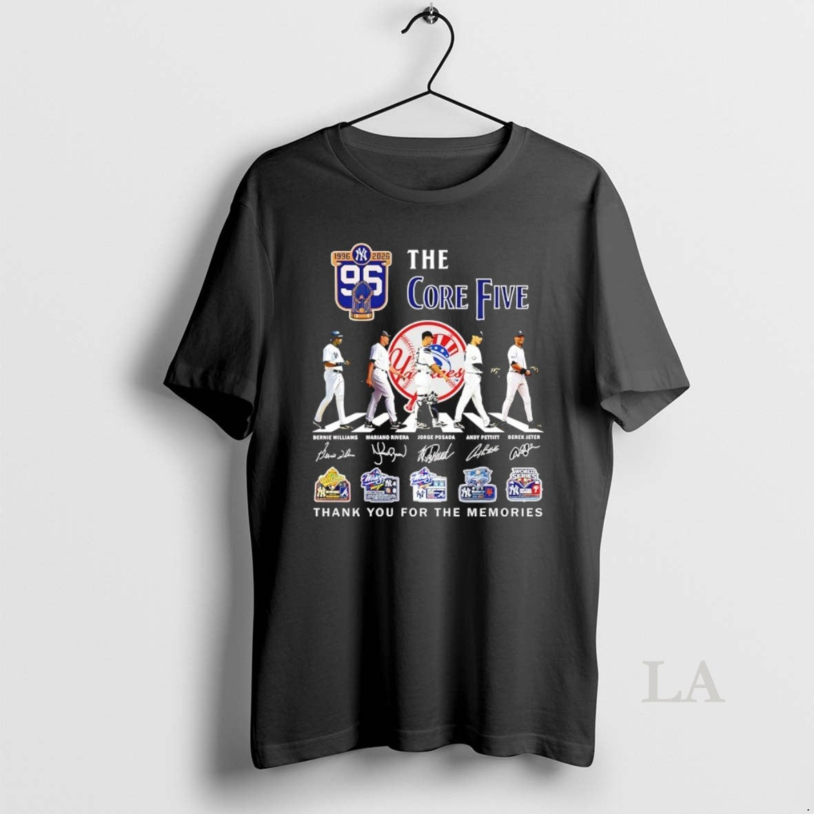 Original The Core Five New York Yankees Abbey Road 96th Anniversary 1996 2026 Thank You T-Shirts, Hoodie, Sweatshirt