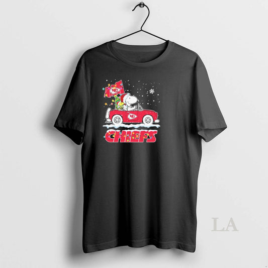 Original The Peanuts X Kansas City Chiefs Driving Car Christmas T-Shirts, Hoodie, Sweatshirt | AU18TeeNovaLab.com