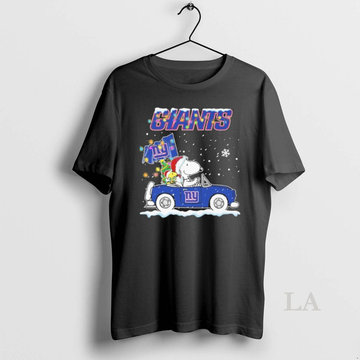 Original The Peanuts X New York Giants Driving Car Christmas T-Shirts, Hoodie, Sweatshirt | AU18TeeNovaLab.com
