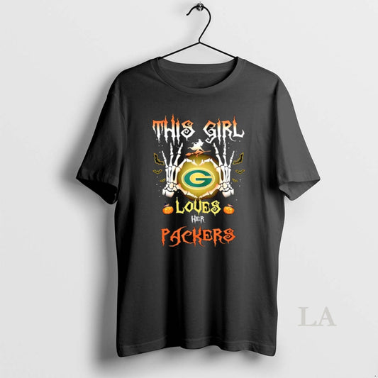 Original This Girl Loves Her Green Bay Packer Halloween