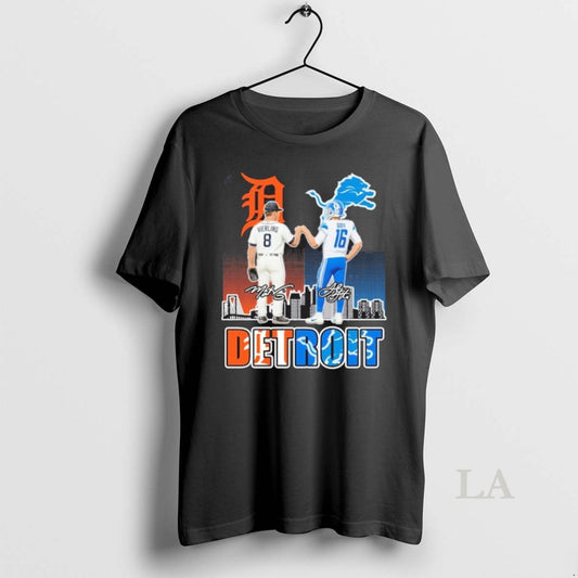 Original Tigers Vierling And Lions Jared Goff Detroit