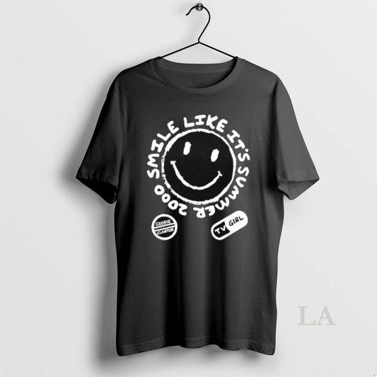 Original Tv Girl Gray On Black Summer 2000 T-Shirts, Hoodie, Sweatshirt | AU18TeeNovaLab.com