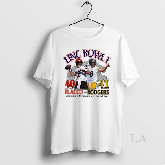 Original Unc Bowl I 40 Years Old Flacco Vs 41 Years Old Rodgers