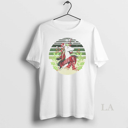 Original Unicorn Elegant Green Scarf Christmas White
