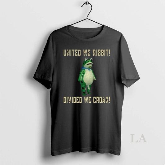Original United We Ribbit Divided We Croak Frog Of Portland 2025