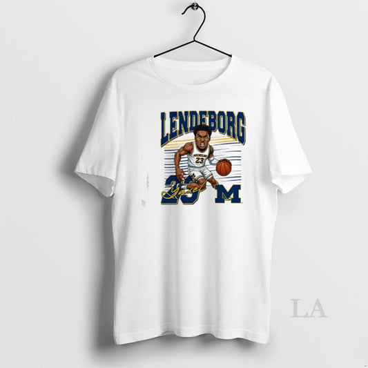 Original Valiant University Of Michigan Basketball Yaxel Lendeborg Caricature T-Shirts, Hoodie, Sweatshirt