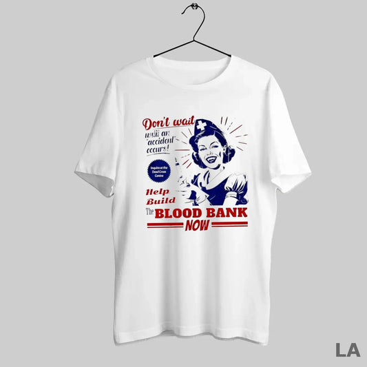 Original Vampire Nurse Help Build The Blood Bank Now Retro