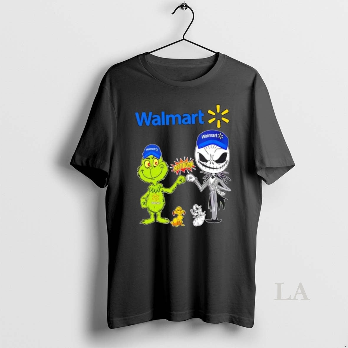 Original Walmart X Grinch And Jack Skellington Fist Bump Uniwilling Friends