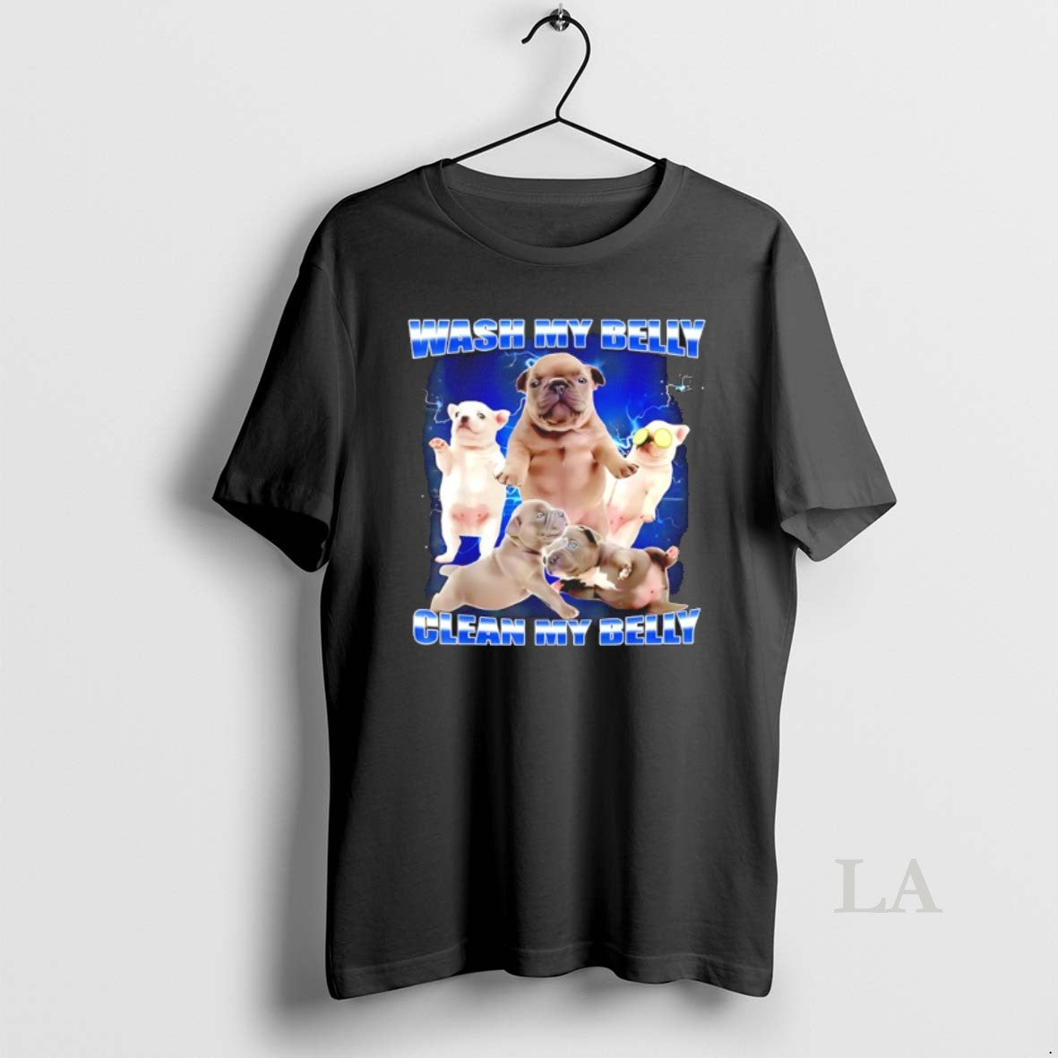 Original Wash My Belly Clean My Belly Baby Dog Graphic