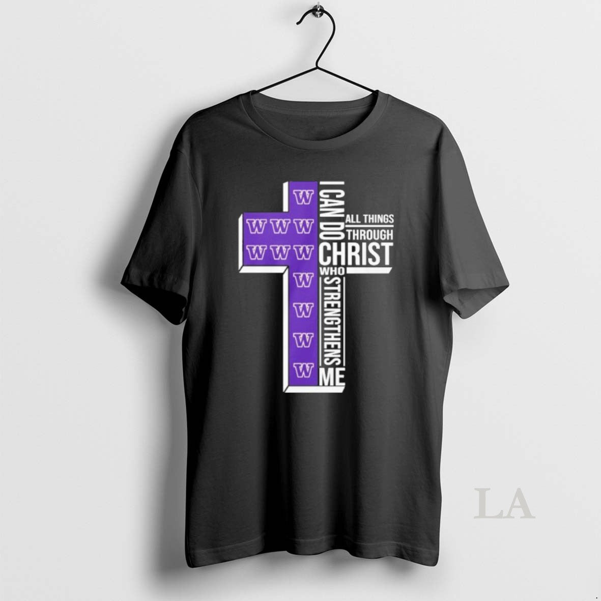 Original Washington Basketball Logo I Can Do All Things Through Christ Who Strengthens Me T-Shirts, Hoodie, Sweatshirt