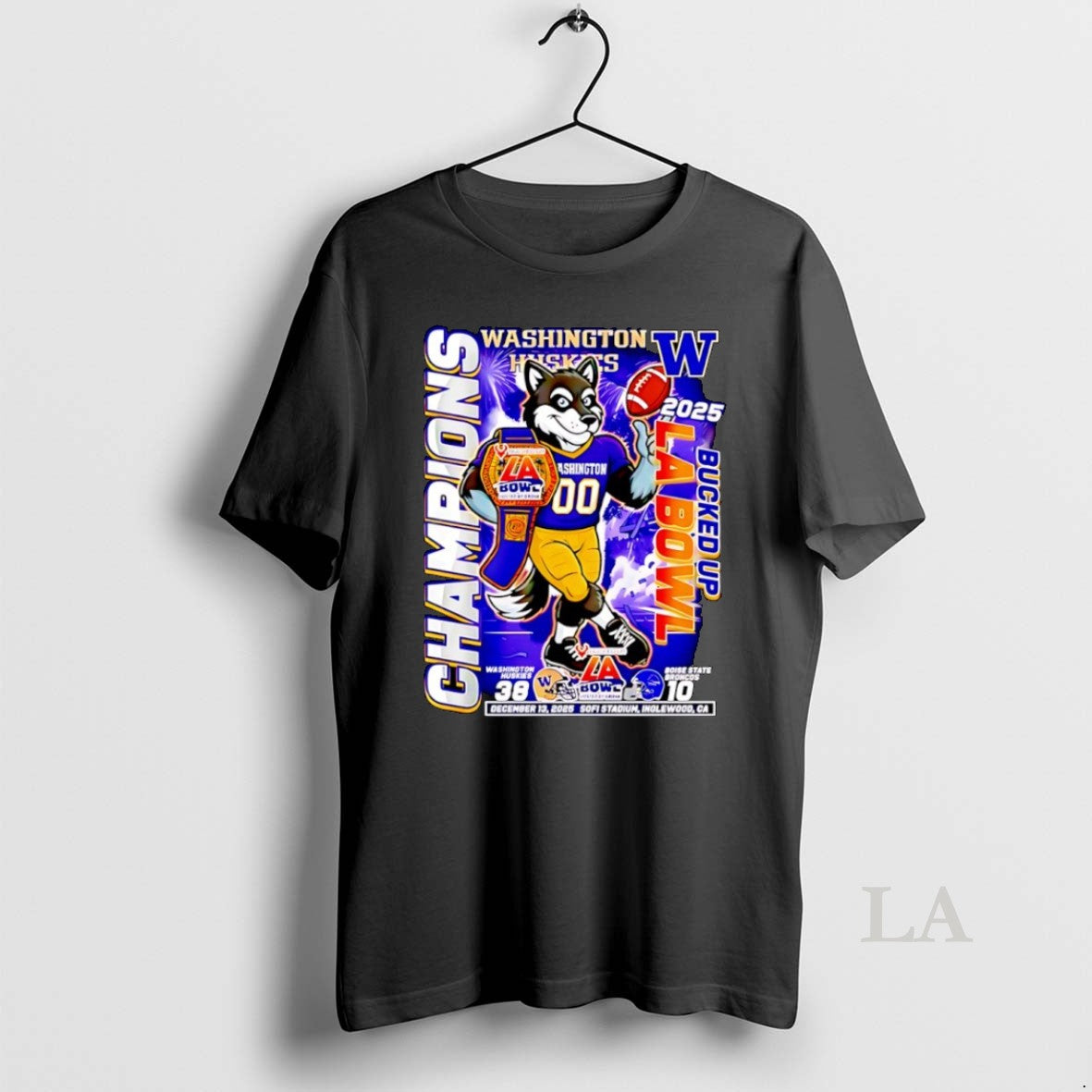 Original Washington Huskies Bucked Up La Bowl Champions 2025 Mascot T-Shirts, Hoodie, Sweatshirt | AU18TeeNovaLab.com