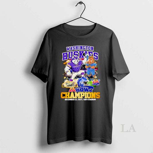 Original Washington Huskies La Bowl Champions Mascot T-Shirts, Hoodie, Sweatshirt | AU18TeeNovaLab.com