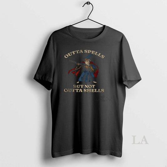 Original Wizard Fantasy Outta Spells But Not Outta Shells T-Shirts, Hoodie, Sweatshirt | AU18TeeNovaLab.com