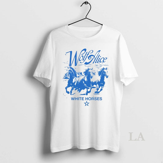 Original Wolf Alice White Horses Circle T-Shirts, Hoodie, Sweatshirt | AU18TeeNovaLab.com