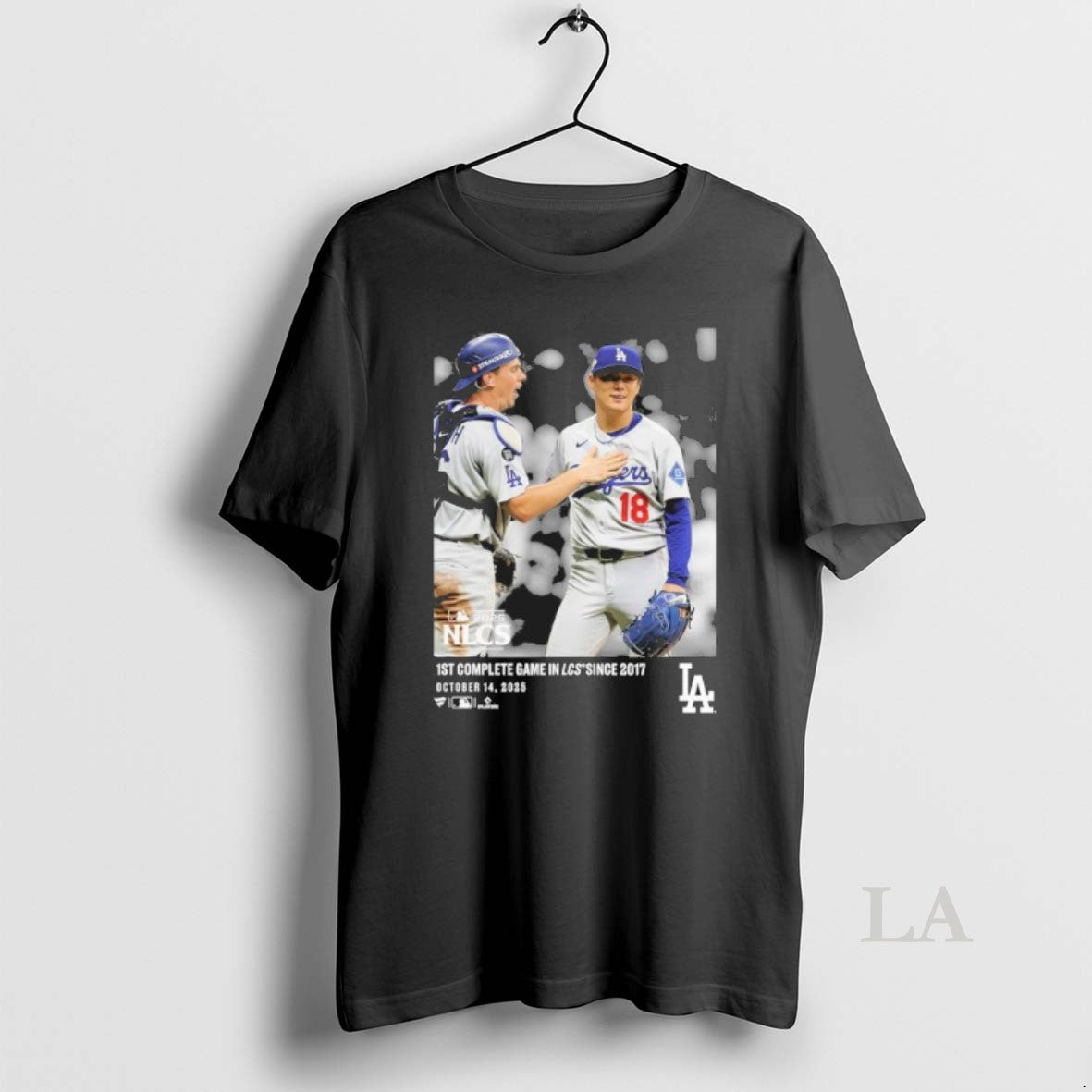 Original Yoshinobu Yamamoto Los Angeles Dodgers 1st Complete Game Nlcs