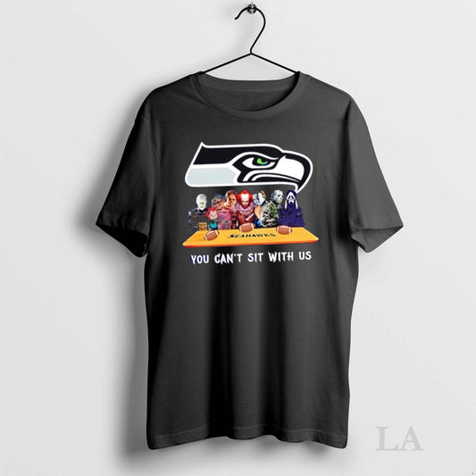 Original You Cant Sit With Us Seahawks Football Horror Movies Halloween