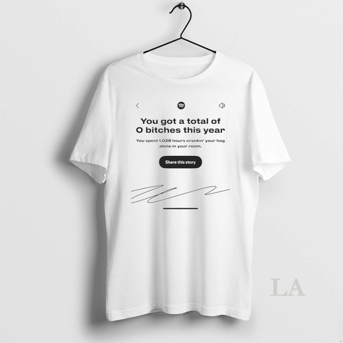 Original You Got A Total Of 0 Bitches This Year Signature Circle T-Shirts, Hoodie, Sweatshirt | AU18TeeNovaLab.com