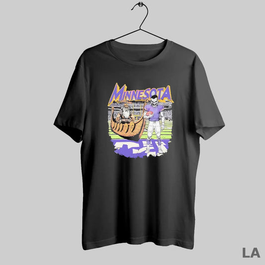 Original Zombie Minnesota Viking Football Ship Retro Style