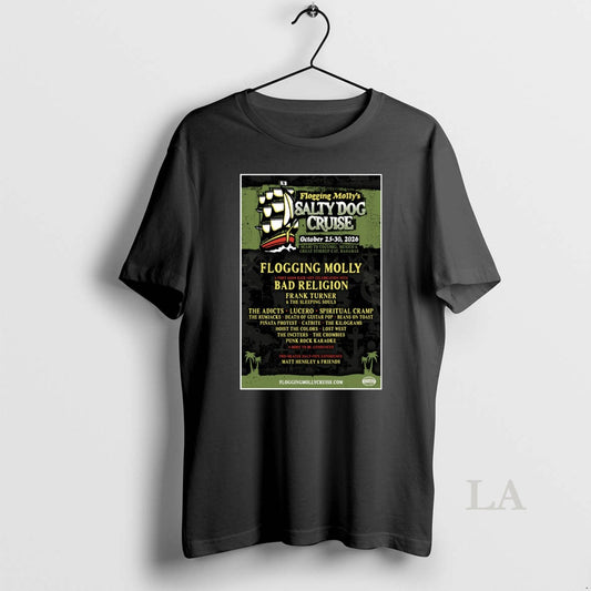 Original Flogging Mollys Salty Dog Cruise October 25 30 2026 Concert T-Shirts, Hoodie, Sweatshirt | AU18TeeNovaLab.com