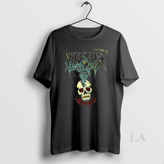 Original Kanye West Ye Yeezus Grim Reaper Skull And Roses Men