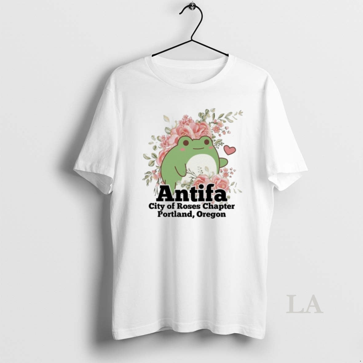 Original Portland Frog Antifa City Of Roses