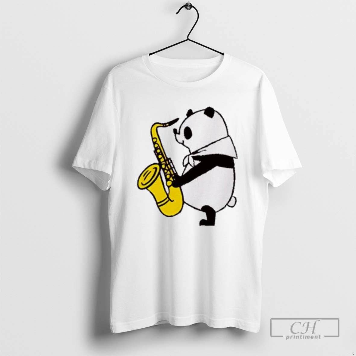 Panda Saxophone Fitsch Panda Music T Shirts