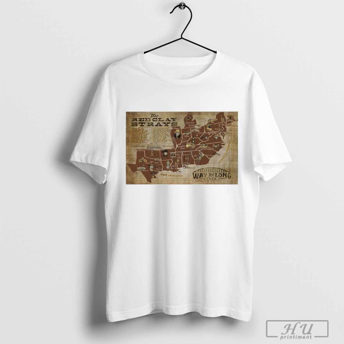 Poster The Red Clay Strays Way Too Long 2024 Show Vintage