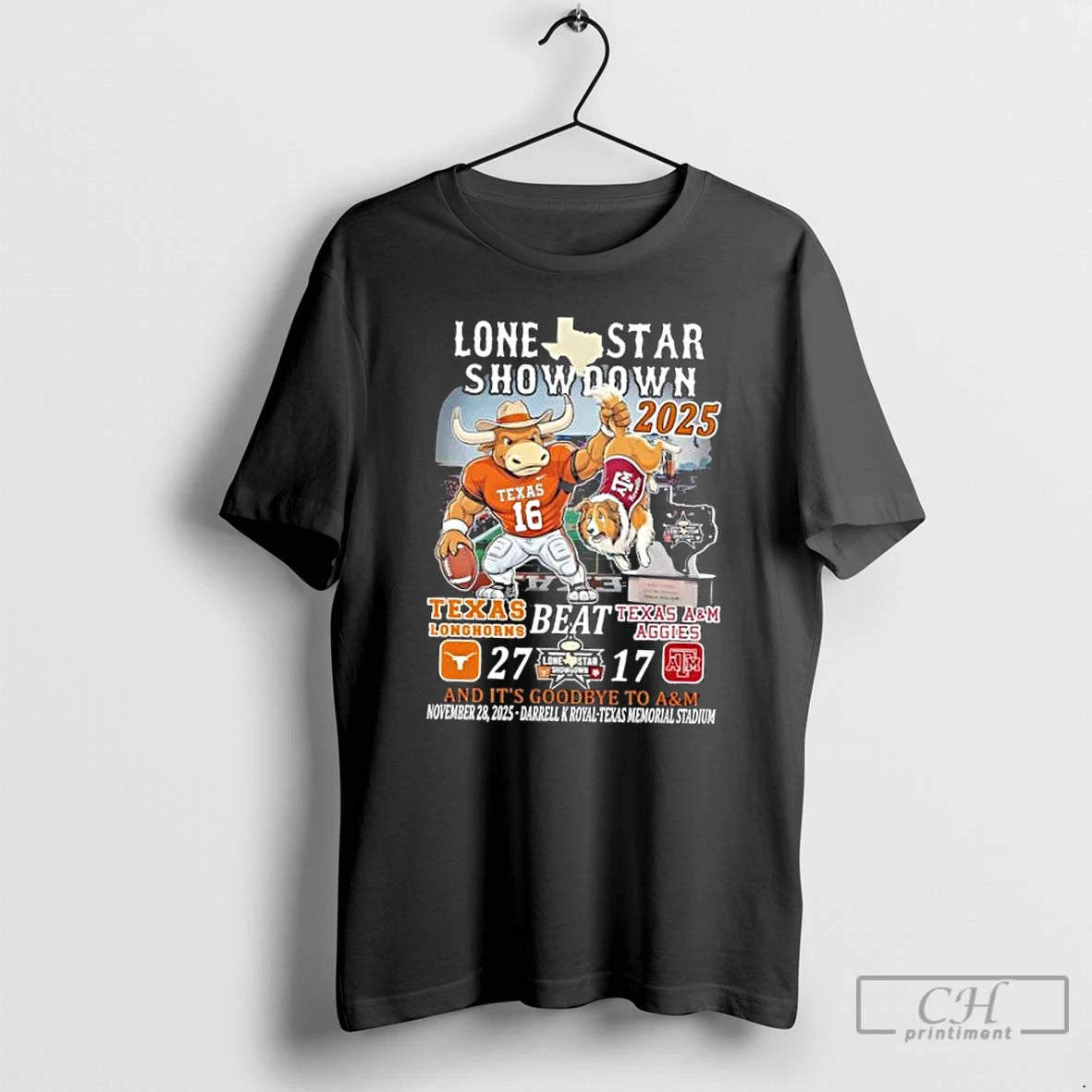 Premium 2025 Lone Star Showdown Texas Longhorns Beat Texas Am Aggies Darrell K Royal Texas T-Shirts, Hoodie, Sweatshirt