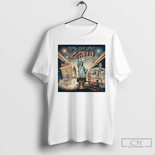 Premium 250th Anniversary 1776 2026 Americas Patriotic T-Shirts, Hoodie, Sweatshirt | AU18TeeNovaLab.com
