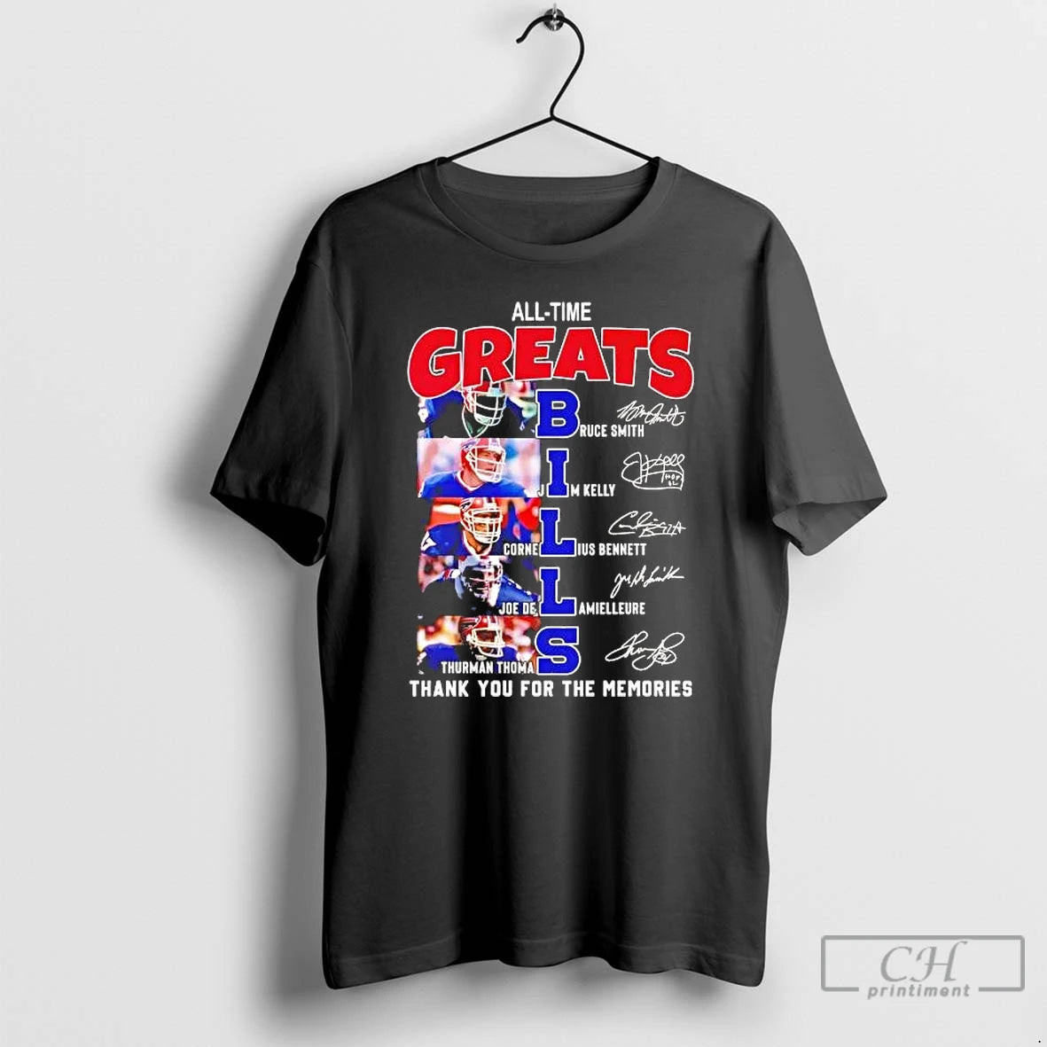Premium All Time Greats Bills Thank You For The Memories Players T-Shirts, Hoodie, Sweatshirt | AU18TeeNovaLab.com