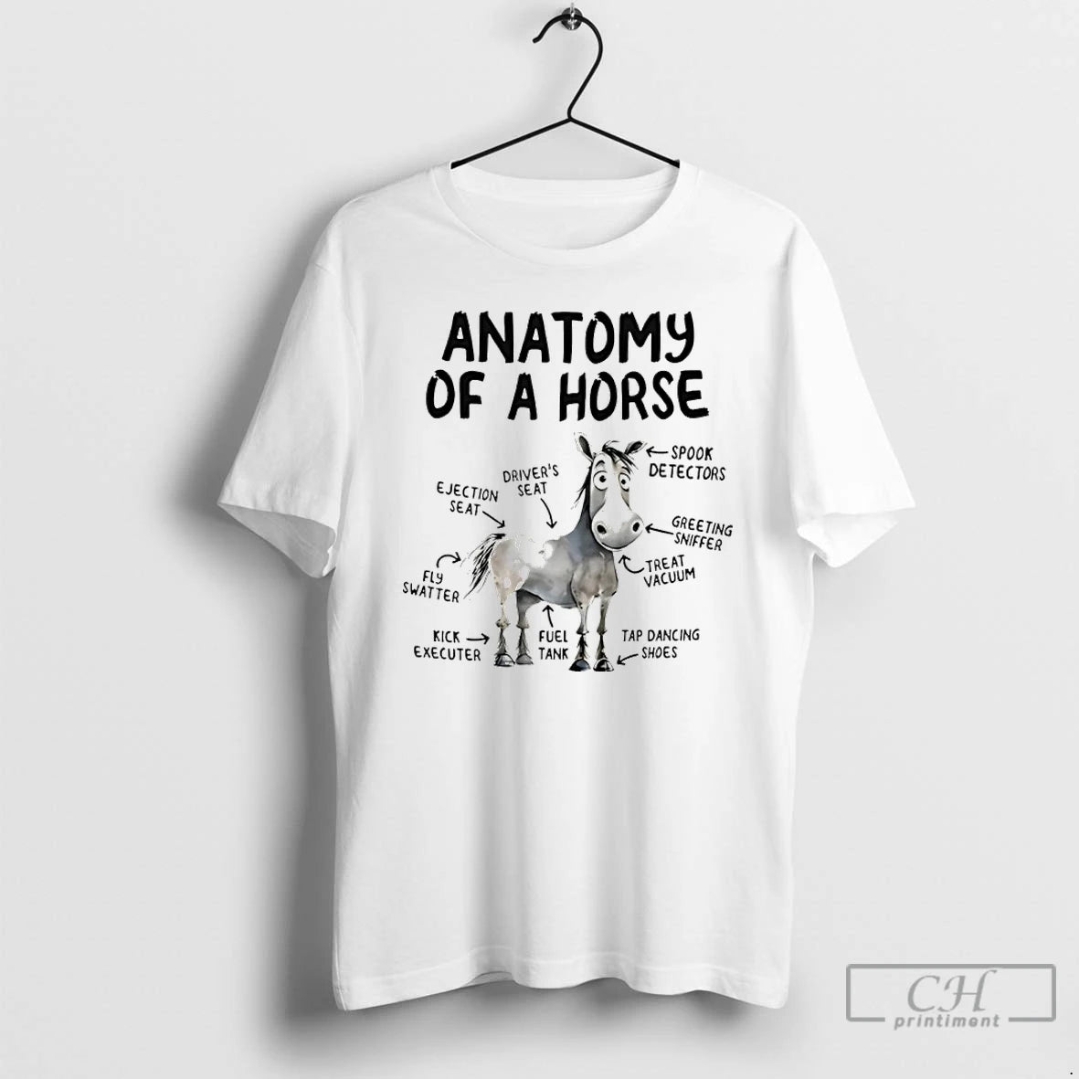 Premium Anatomy Of A Horse Drivers Seat Spook Detectors T-Shirts, Hoodie, Sweatshirt | AU18TeeNovaLab.com