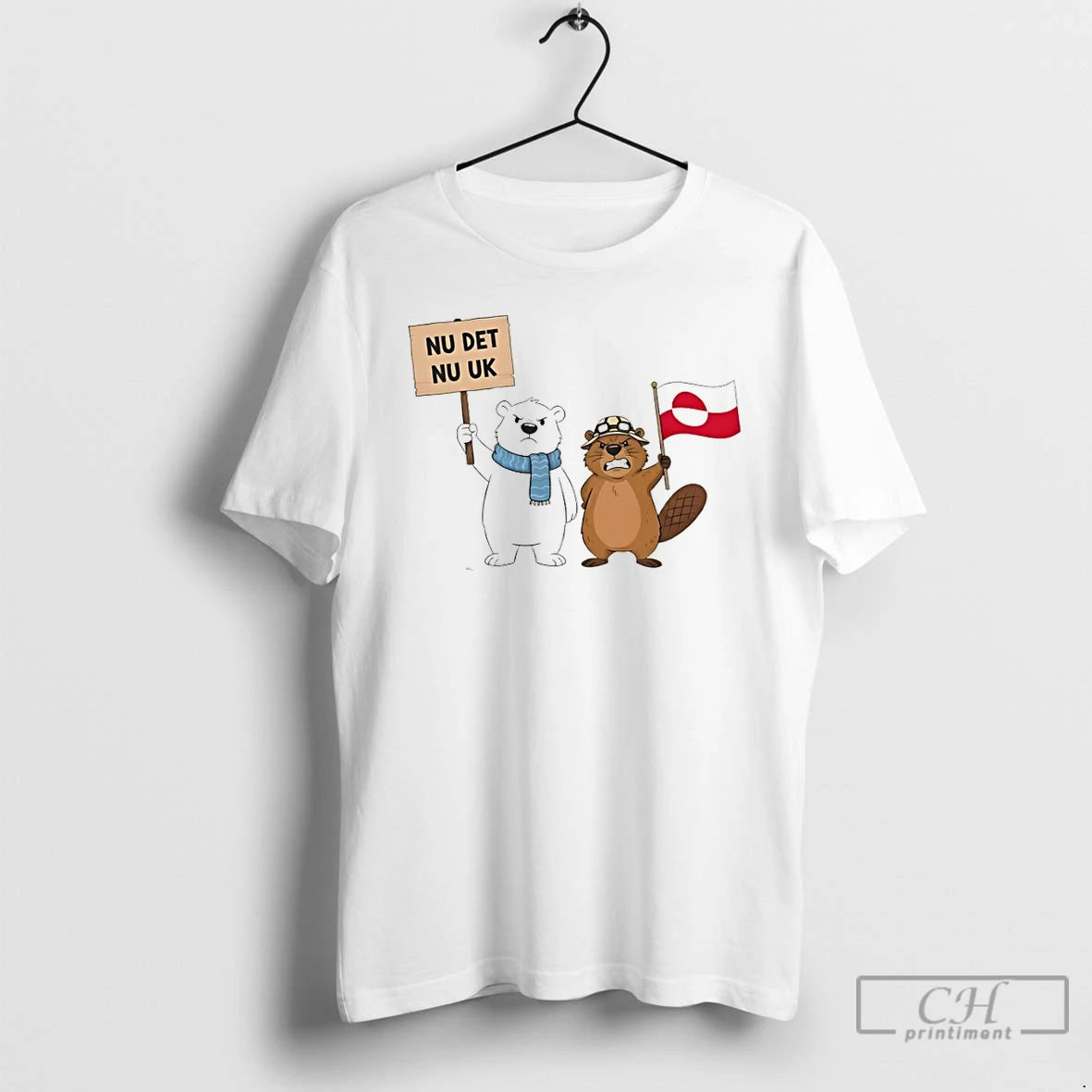 Premium Angry Bear And Otter Greenland Is Not For Sale T-Shirts, Hoodie, Sweatshirt | AU18TeeNovaLab.com