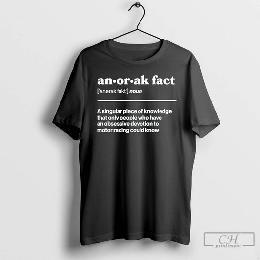 Premium Anorak Facts Noun A Singular Piece Of Knowledge That Only People Who Have An