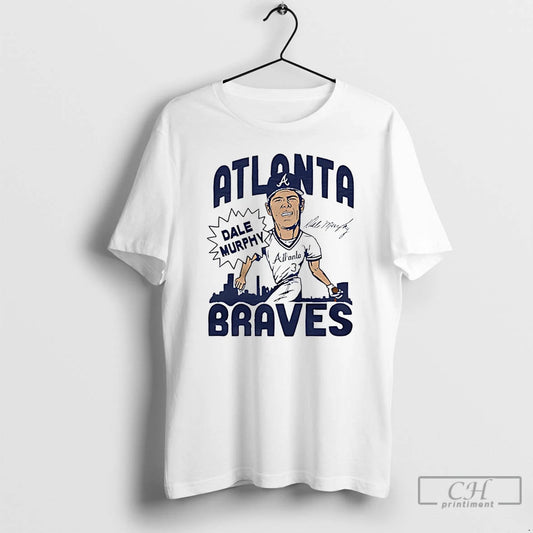 Atlanta Braves Dale Murphy Swing Caricature