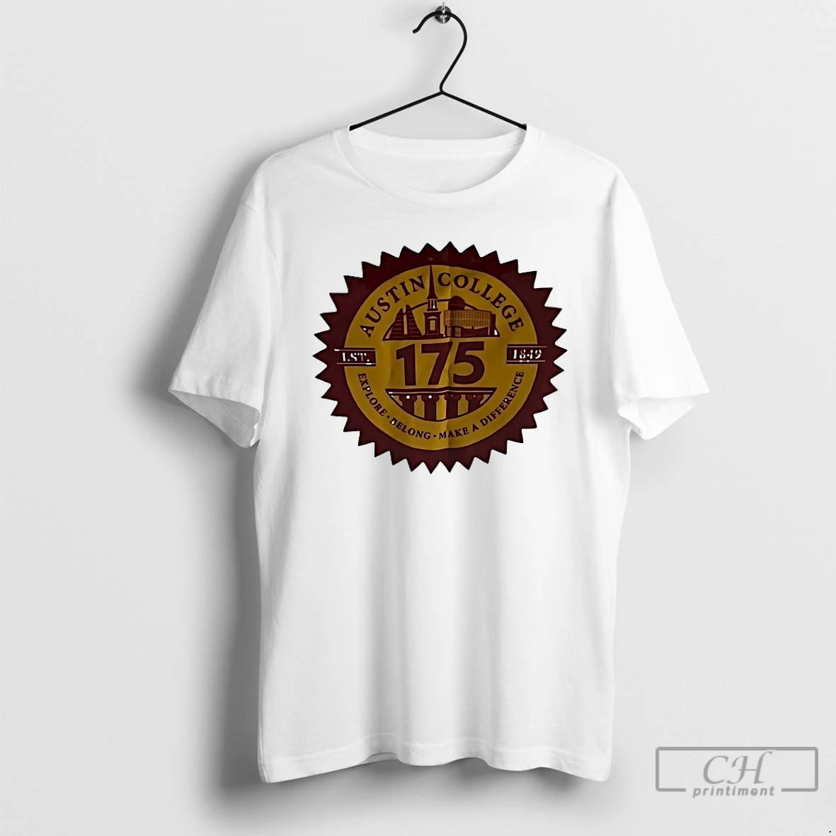 Premium Austin College Explore Belong Make A Difference Est 1849 T-Shirts, Hoodie, Sweatshirt | AU18TeeNovaLab.com