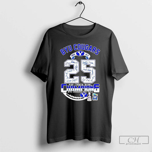Premium Byu Cougars 2025 Pop Tarts Bowl Champions Trophy Signatures T-Shirts, Hoodie, Sweatshirt | AU18TeeNovaLab.com