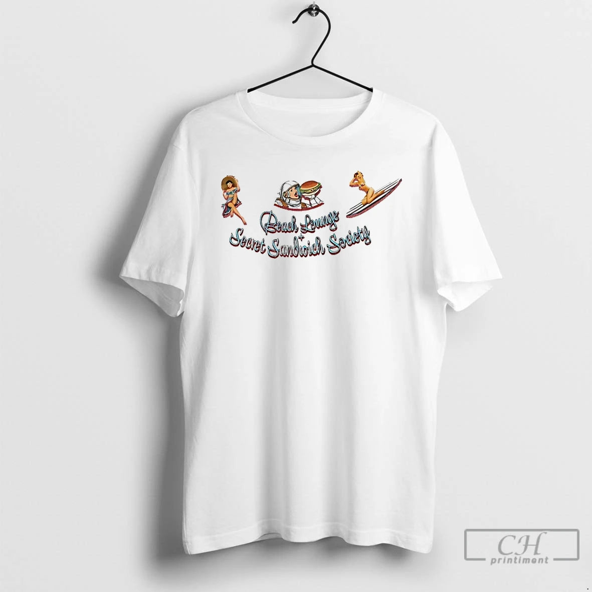 Premium Beach Lounge And Secret Sandwich Society T Shirts