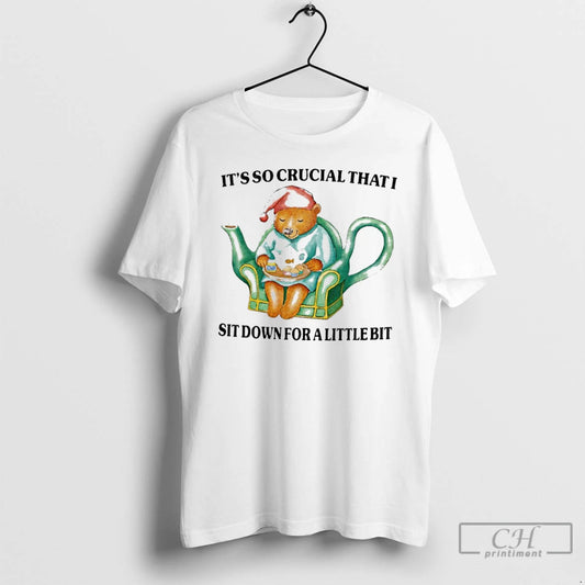 Premium Bear Its So Crucial That I Sit Down For A Little Bit T Shirts