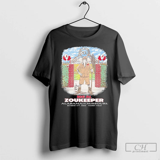 Premium Big Al Alabama Vs Missouri Zookeeper Mascot T Shirts