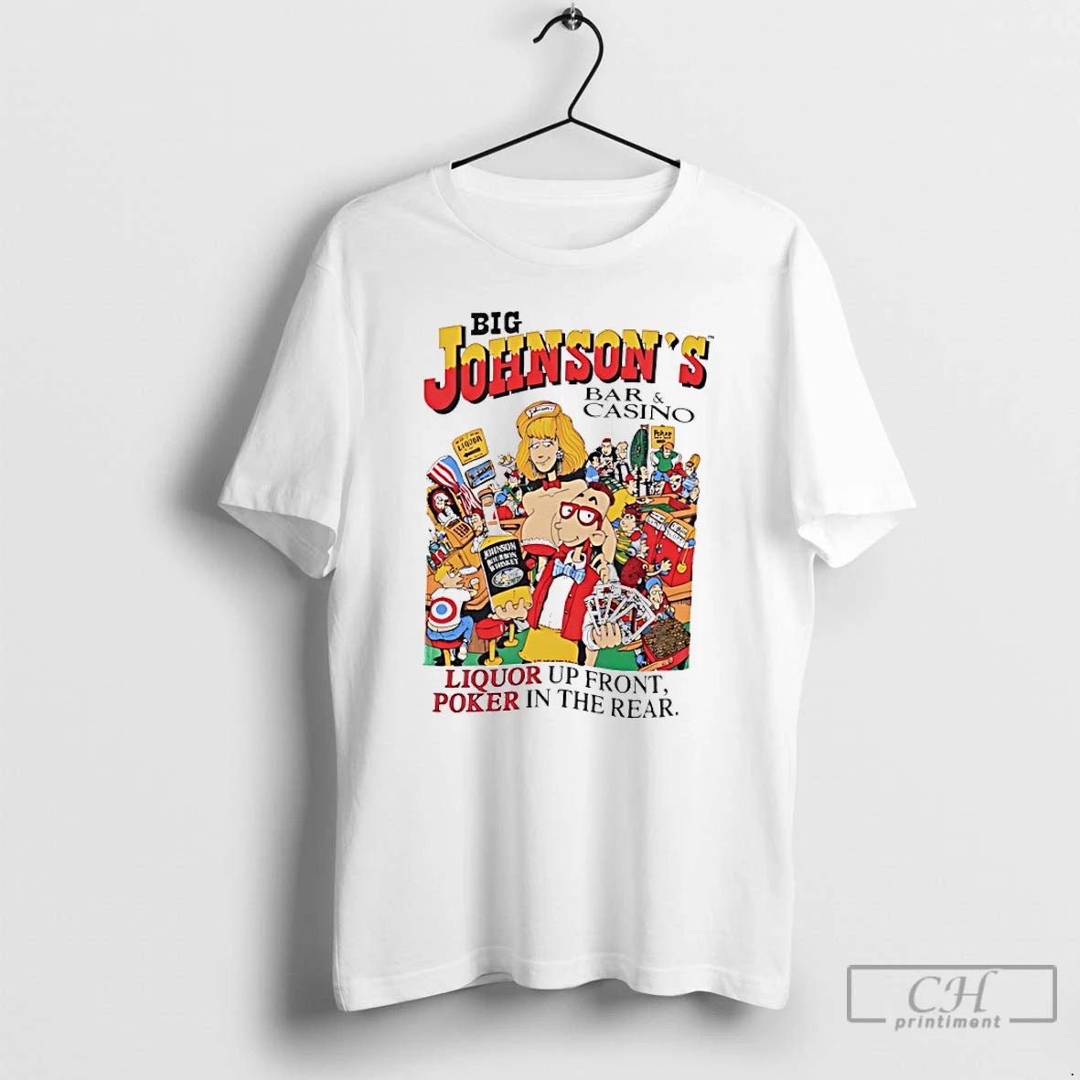 Premium Big Johnsons Bar And Casino Liquor Up Front Poker In The Rear Art T-Shirts, Hoodie, Sweatshirt | AU18TeeNovaLab.com