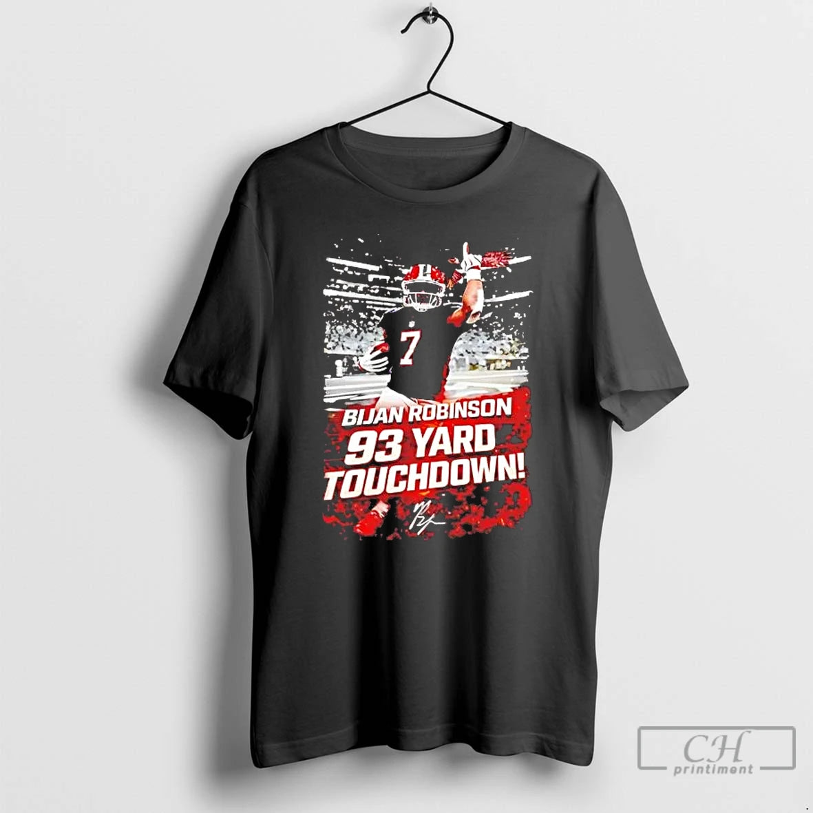 Premium Bijan Robinson 93 Yard Touchdown Falcons Beat Rams T-Shirts, Hoodie, Sweatshirt | AU18TeeNovaLab.com