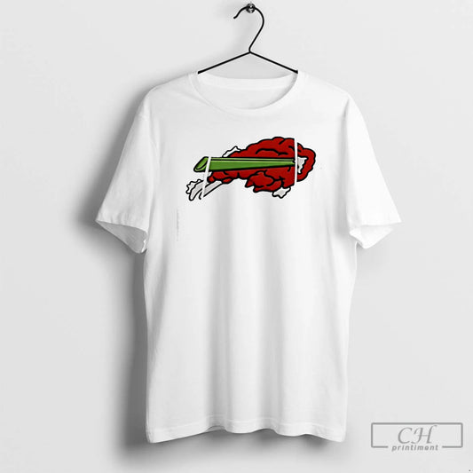 Premium Bills Football Fried Wings Print Waffle T-Shirts, Hoodie, Sweatshirt | AU18TeeNovaLab.com