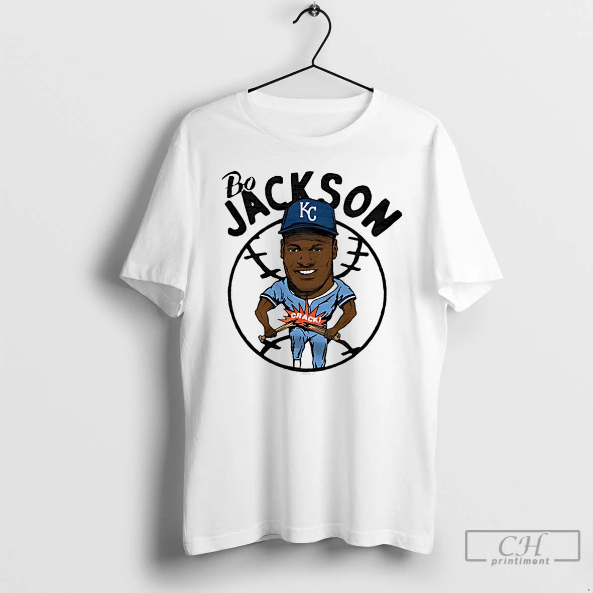 Bo Jackson Kc Royals Superstar Caricature