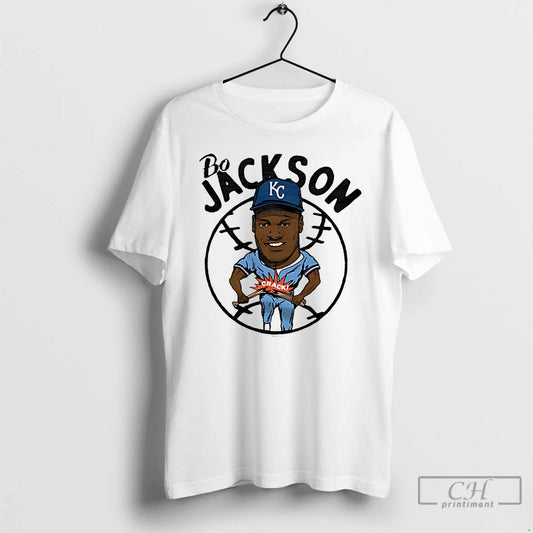 Bo Jackson Kc Royals Superstar Caricature