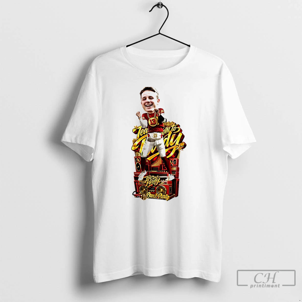 Premium Brock Purdy Playoff Dance Caricature T-Shirts, Hoodie, Sweatshirt | AU18TeeNovaLab.com