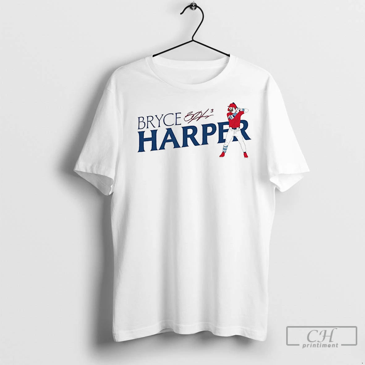 Premium Bryce Harper Batting Signature Phillies
