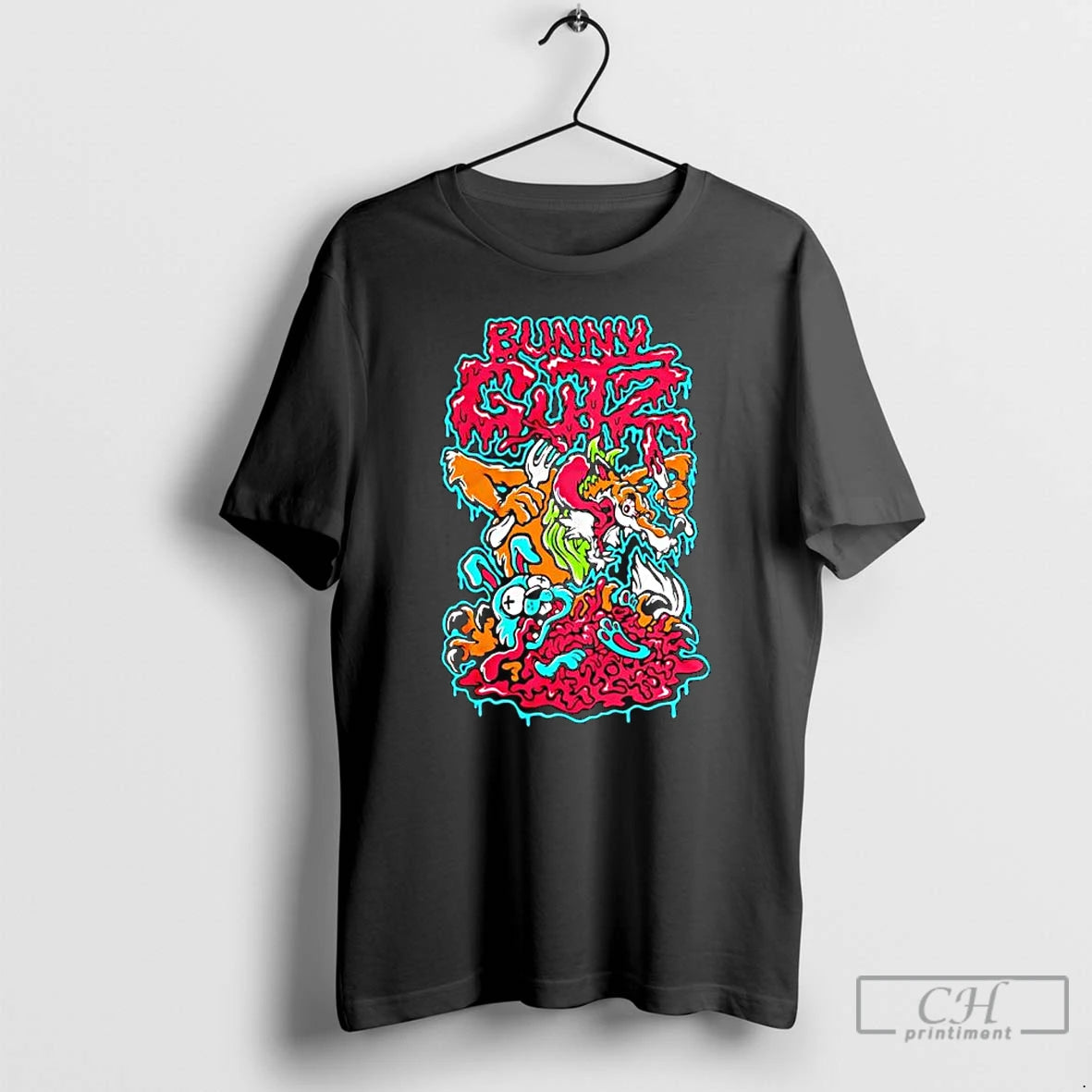 Premium Bunny Gutz Killer Acid Cartoon Graphic T-Shirts, Hoodie, Sweatshirt | AU18TeeNovaLab.com