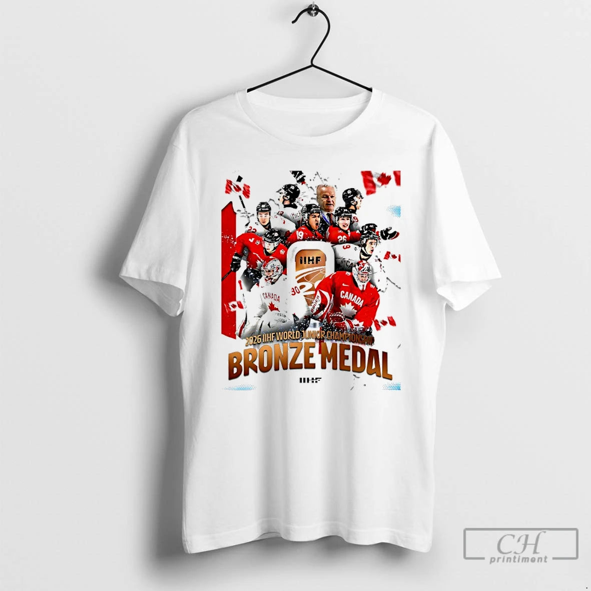 Premium Canada Takes Bronze 2026 Iihf World Junior Championship T-Shirts, Hoodie, Sweatshirt | AU18TeeNovaLab.com