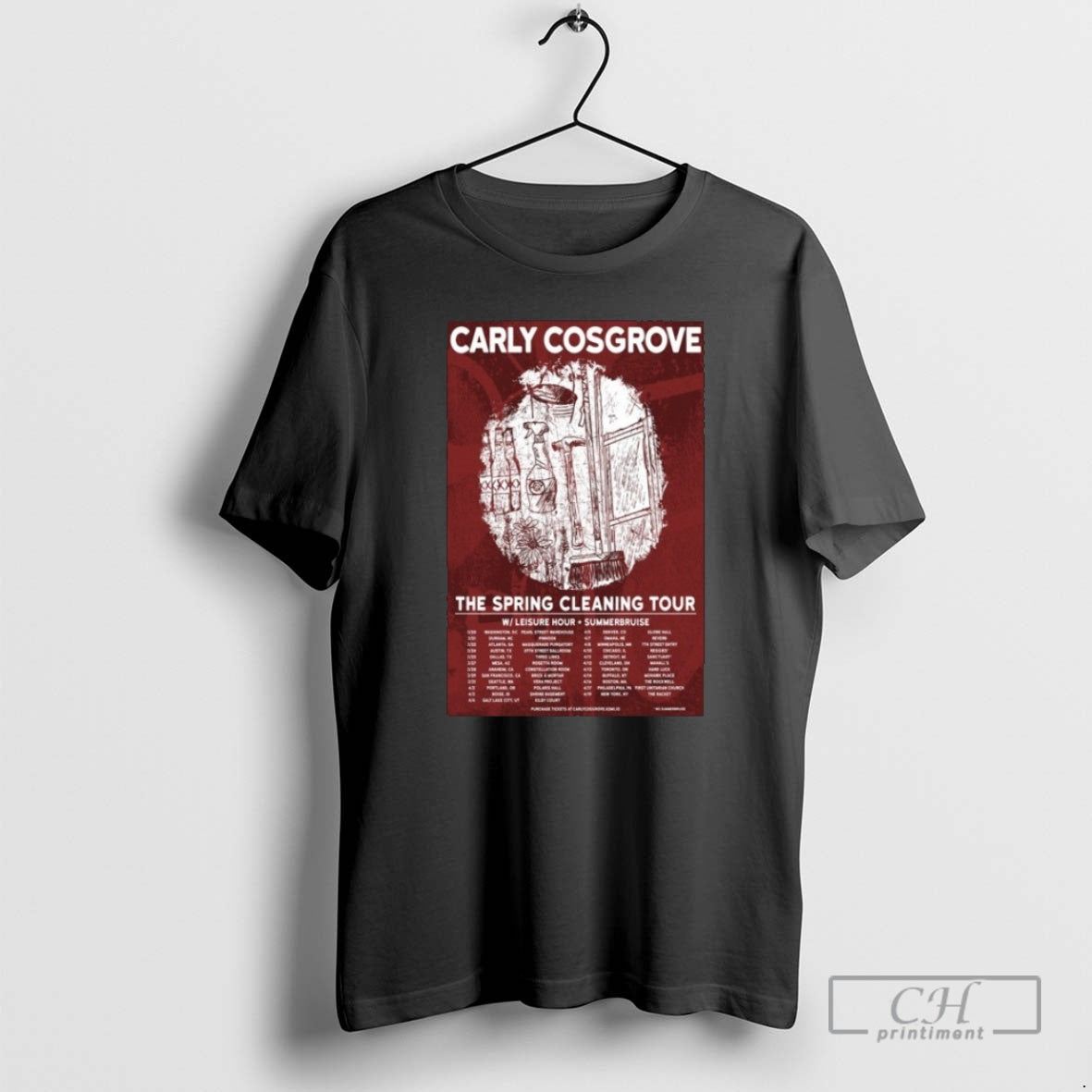 Premium Carly Cosgrove The Spring Cleaning Tour 2026 Shirt Sweater Hoodie, Sweatshirt | AU18TeeNovaLab.com