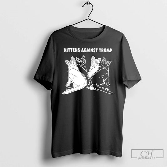 Premium Cat Kittens Against Trump T-Shirts, Hoodie, Sweatshirt | AU18TeeNovaLab.com